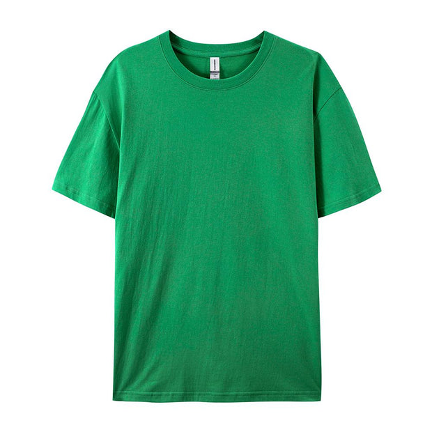 100% Cotton Solid T-shirts Summer Casual for Men