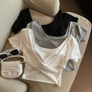 Cotton Square Neck T-Shirt for Women Online