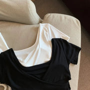 Cotton Square Neck T-Shirt for Women Online