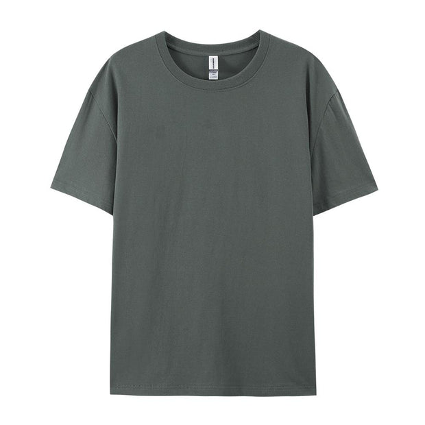 100% Cotton Solid T-shirts Summer Casual for Men
