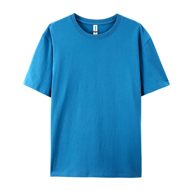 100% Cotton Solid T-shirts Summer Casual for Men