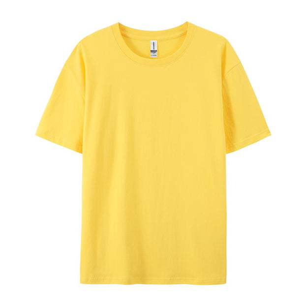 100% Cotton Solid T-shirts Summer Casual for Men