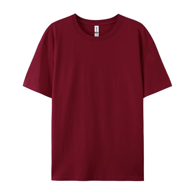 100% Cotton Solid T-shirts Summer Casual for Men