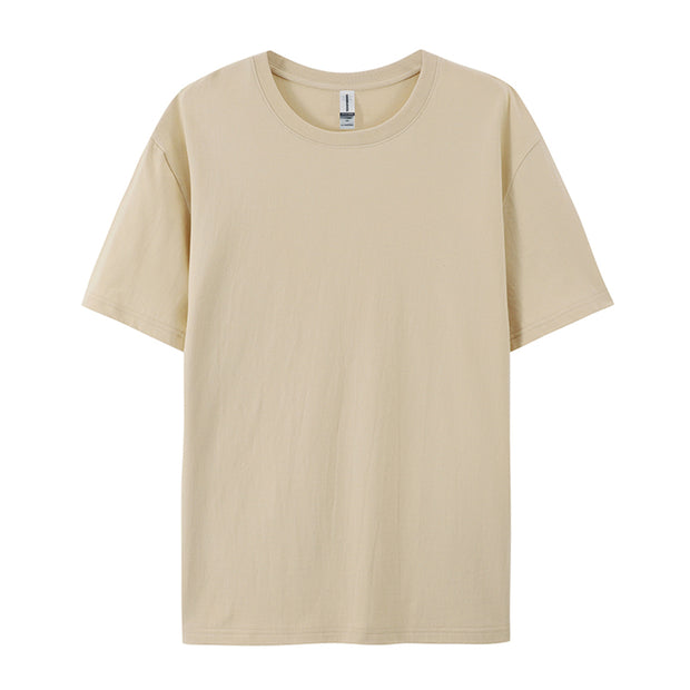 100% Cotton Solid T-shirts Summer Casual for Men
