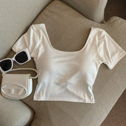 Cotton Square Neck T-Shirt for Women Online