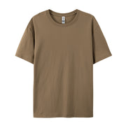 100% Cotton Solid T-shirts Summer Casual for Men