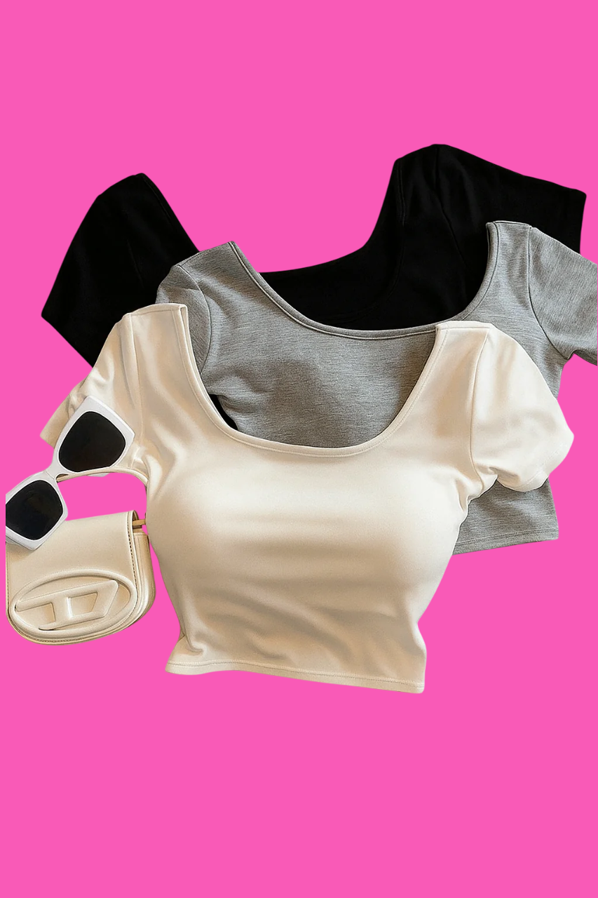 Cotton Square Neck T-Shirt for Women Online
