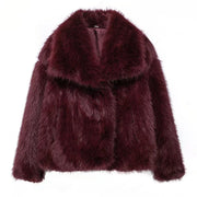 Woman Autumn Winter Faux Coat