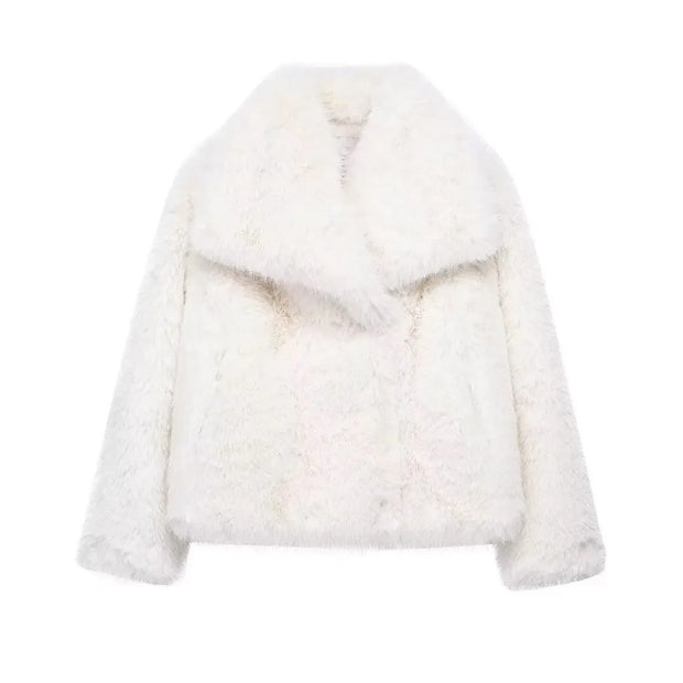 Woman Autumn Winter Faux Coat