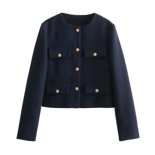 MUJER Tweed Cropped Jacket