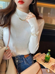 Autumn Winter Mock Neck
