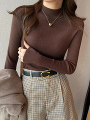 Autumn Winter Mock Neck