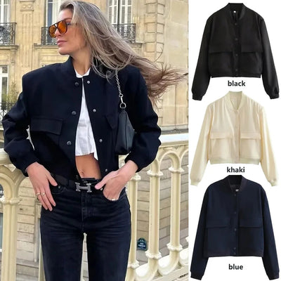 1PCS Woman Bomber Jacket