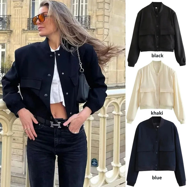 1PCS Woman Bomber Jacket