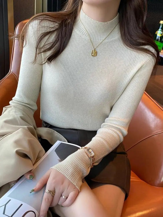 Autumn Winter Mock Neck