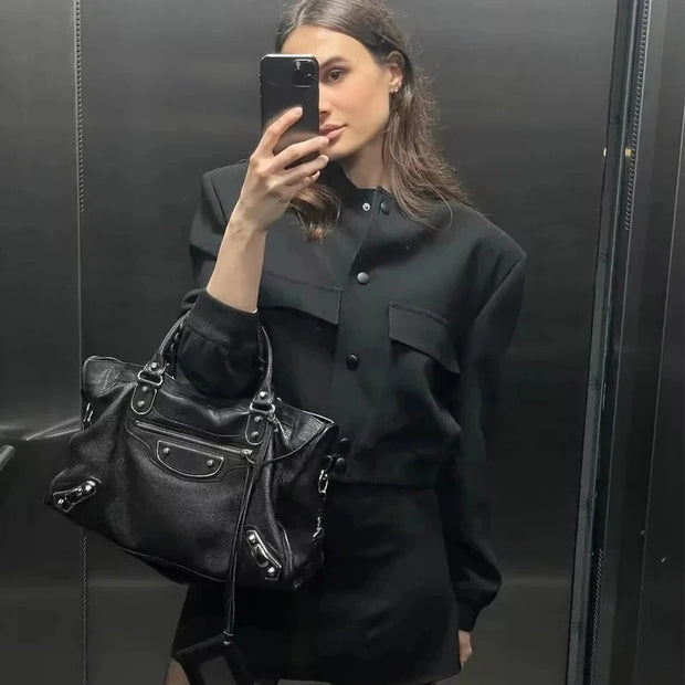 1PCS Woman Bomber Jacket