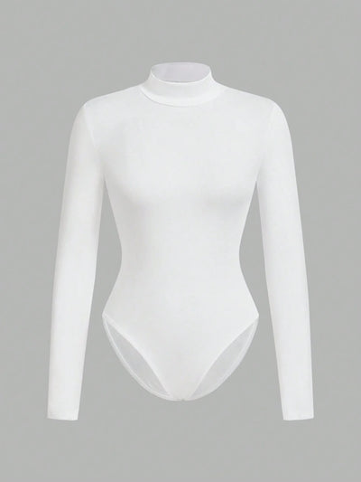 women's high neck long sleeve leggings