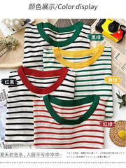 2025 Stripe Tops Women Knitted
