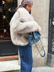 Woman Autumn Winter Faux Coat
