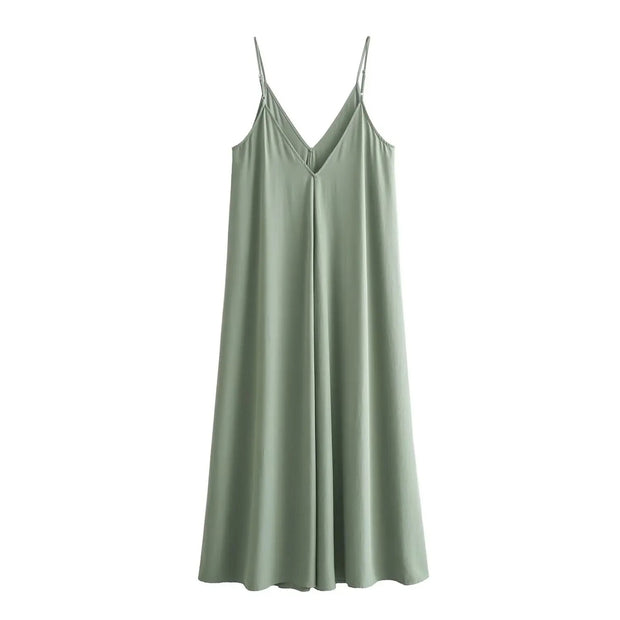 Black Slip Long Dress