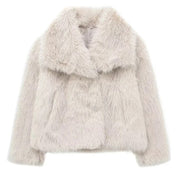 Woman Autumn Winter Faux Coat