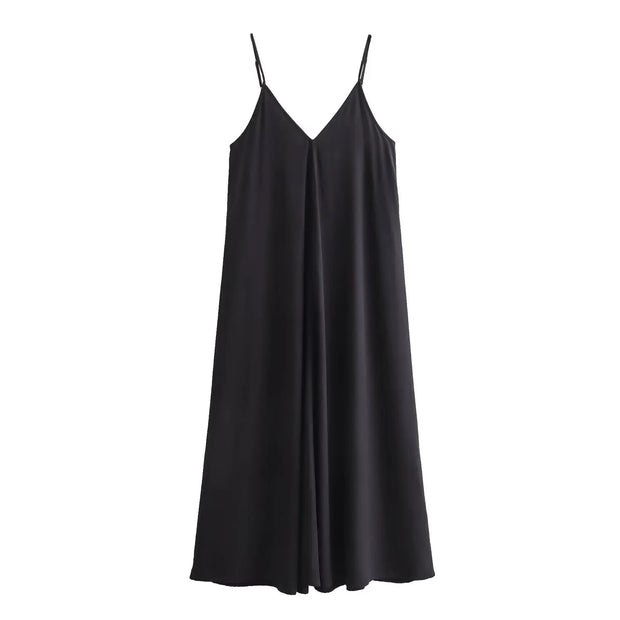 Black Slip Long Dress