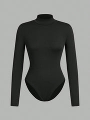 women's high neck long sleeve leggings