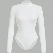 women's high neck long sleeve leggings