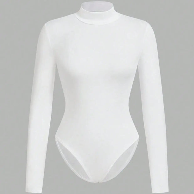 women's high neck long sleeve leggings