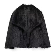 Woman Autumn Winter Faux Coat