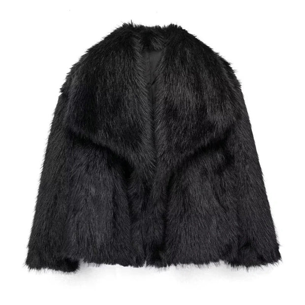 Woman Autumn Winter Faux Coat