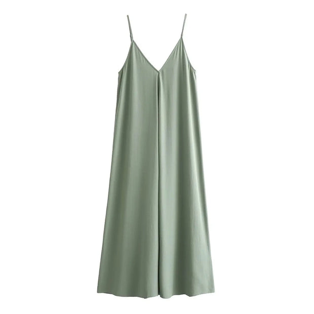 Black Slip Long Dress